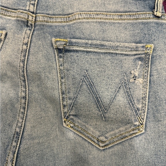 MOTHER NEW Mid Rise Dazzler Ankle Fray in Over the county Line Jeans size 27 - Picture 10 of 14